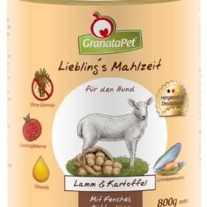 granatapet karma dla psów kraków poznań GRANATAPET LIEBLING'S MAHLZEIT JAGNIĘCINA I ZIEMNIAKI 800g